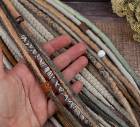 10 DE Earth Viking Wool Dreads
