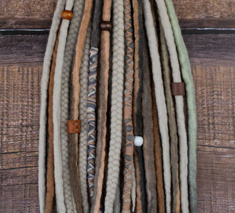 10 DE Earth Viking Wool Dreads