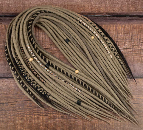 Ash Blonde Viking Wool Dreads