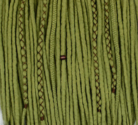 Asparagus wool dread set