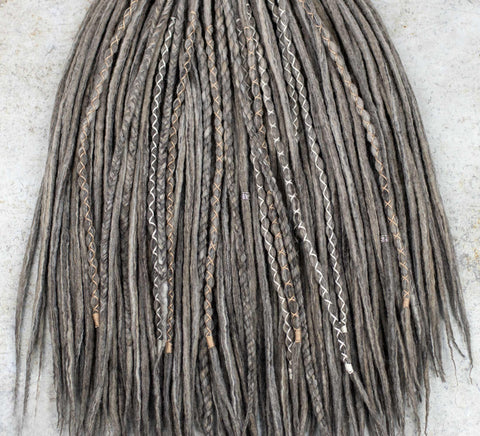 Cappuccino wool dreads, braids and twists