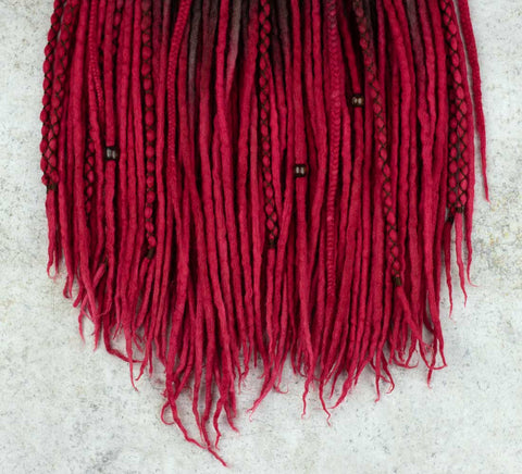 Cherry ombre hair extensions