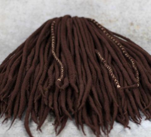 Chocolate wool dreads