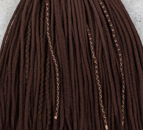 Chocolate wool dreads