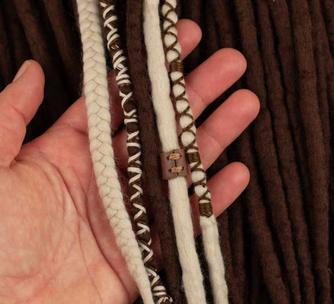 Chocolate Viking Wool Dreads