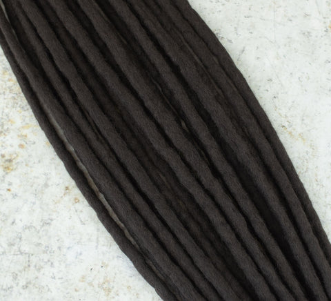 Coffee brown wool hair extensions (Set of 10 pcs)