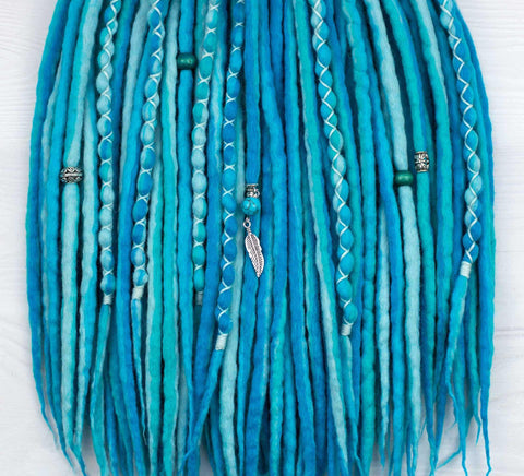 Everblue wool dreads