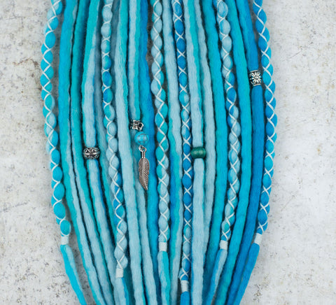 Everblue Wool Dread Ponytail