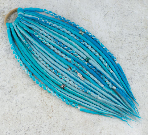 Everblue Wool Dread Ponytail