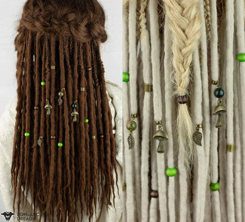 Forest dread bead set