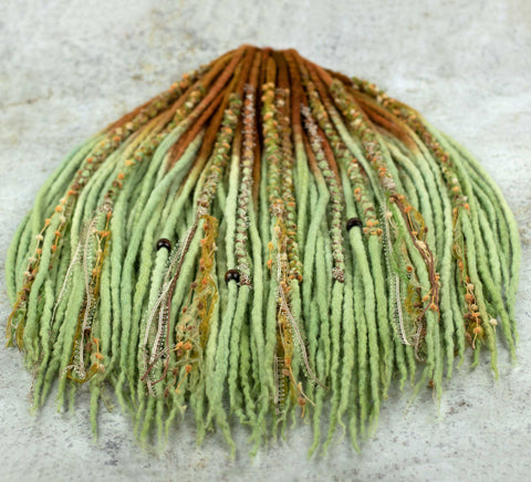 Forest Fairy ombre wool dreads