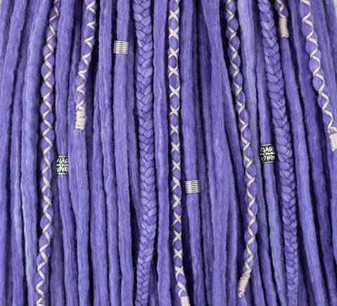 Gillyflower set of 10 pcs wool dreads bundle