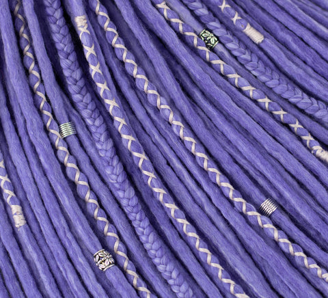 Gillyflower set of 10 pcs wool dreads bundle