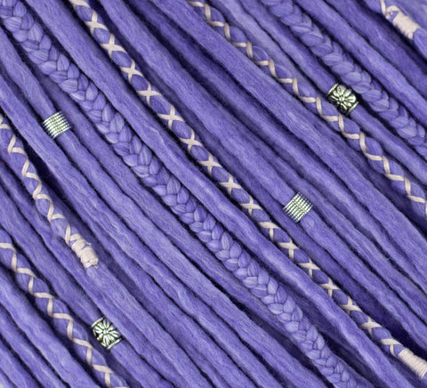 Gillyflower set of 10 pcs wool dreads bundle