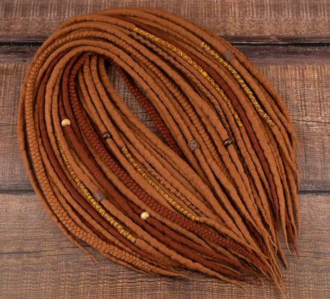 Ginger Viking Wool Dreads