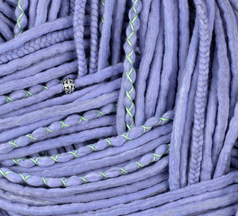 Lavender set of 10 pcs wool dreads bundle