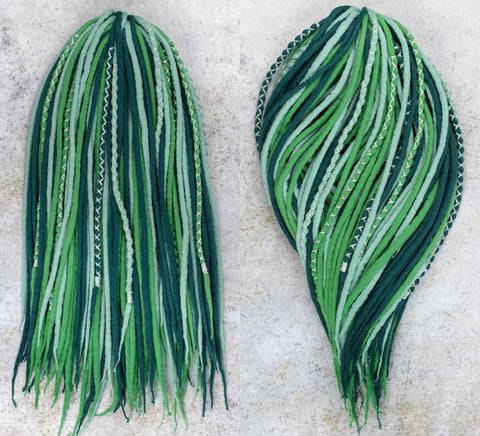 Mint coctail hair extensions