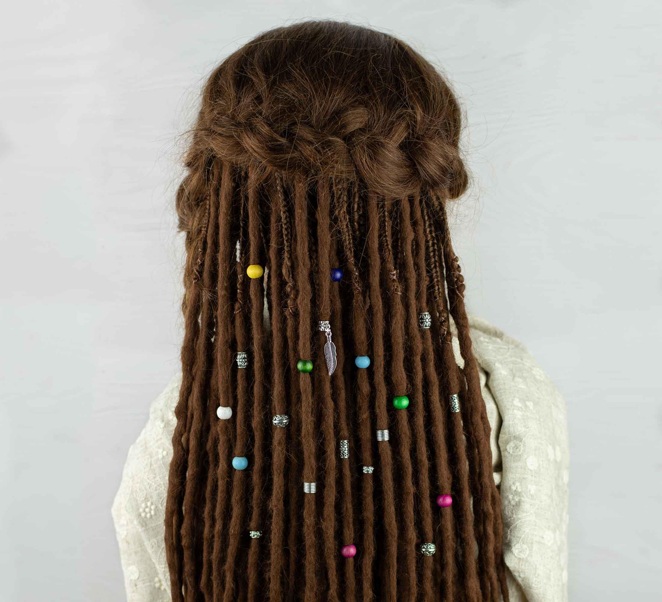 Dreadbe Mirabilis dread bead set | boholucydreads wool dreads – Boholucydreads