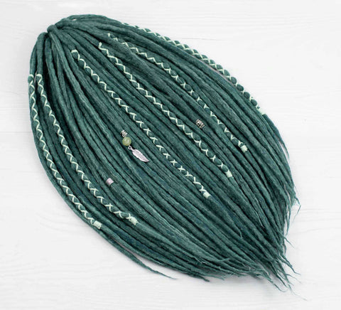 Mojito set of wool dreads