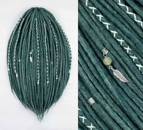 Mojito set of wool dreads