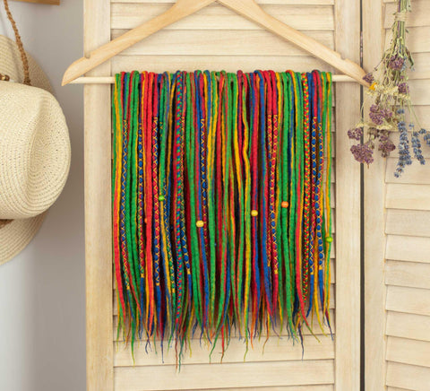 Primrose 50 double ended wool dreads and braids 12-15 inches