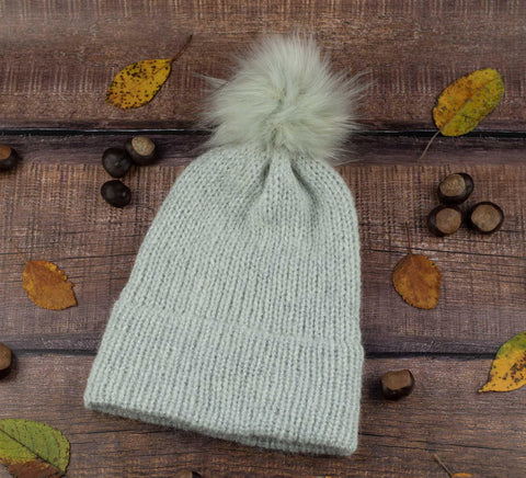 SILVER Glittering winter hat