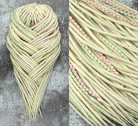 Spring wool dreads