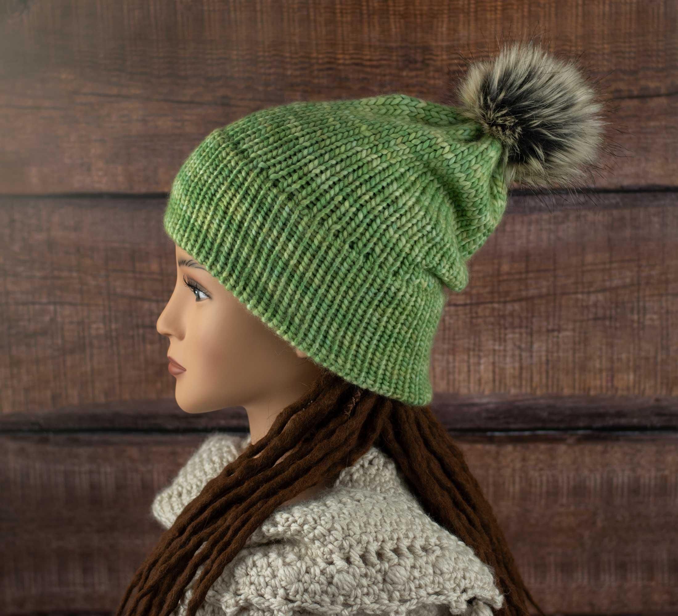 Winter hat for dreadlocks "Woodland"