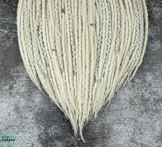 Wedding wool dreads 2200