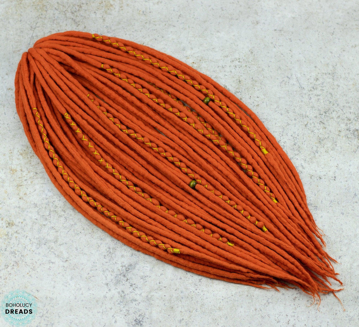 Marigold wool dreads